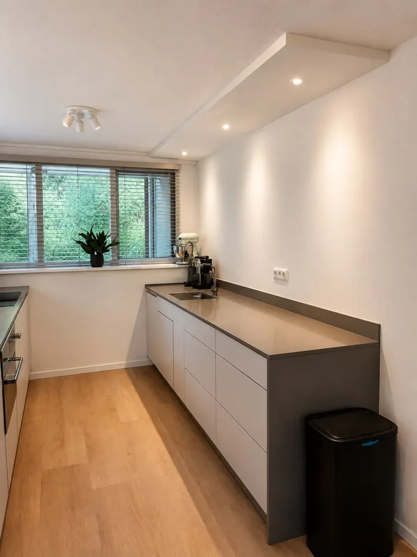 After: Kitchen, complete with new services